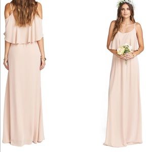 Show Me Your MuMu dusty blush bridesmaid dress